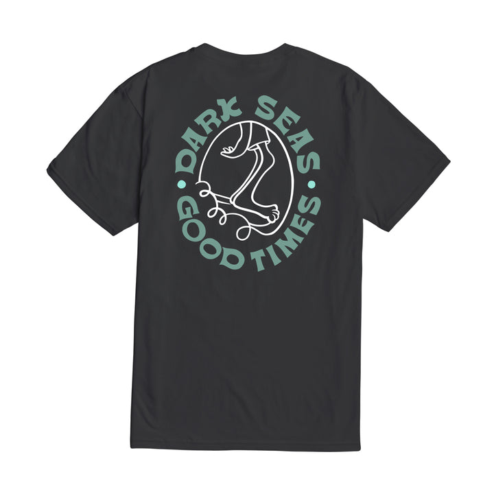 Dark Seas Nose Rider Tee - Charcoal
