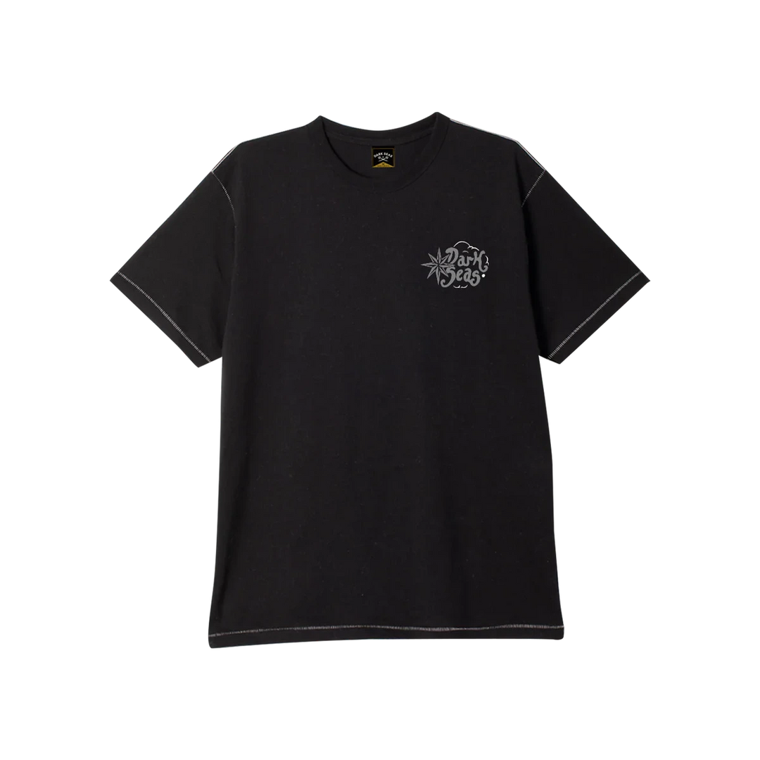 Dark Seas Folklore Blind Stitch Tee - Heather Black