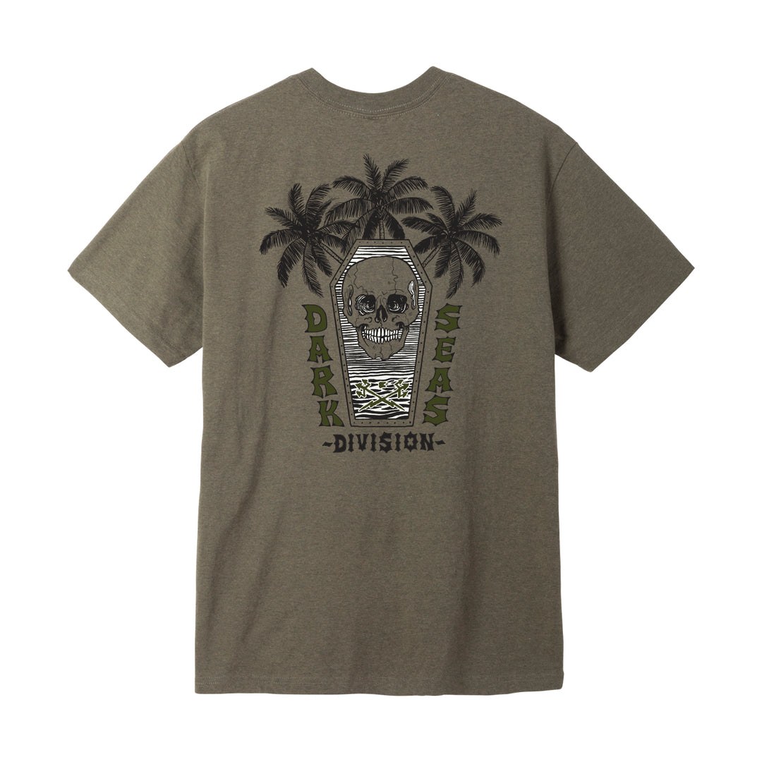 Dark Seas Foremost Tee - Heather Military Green
