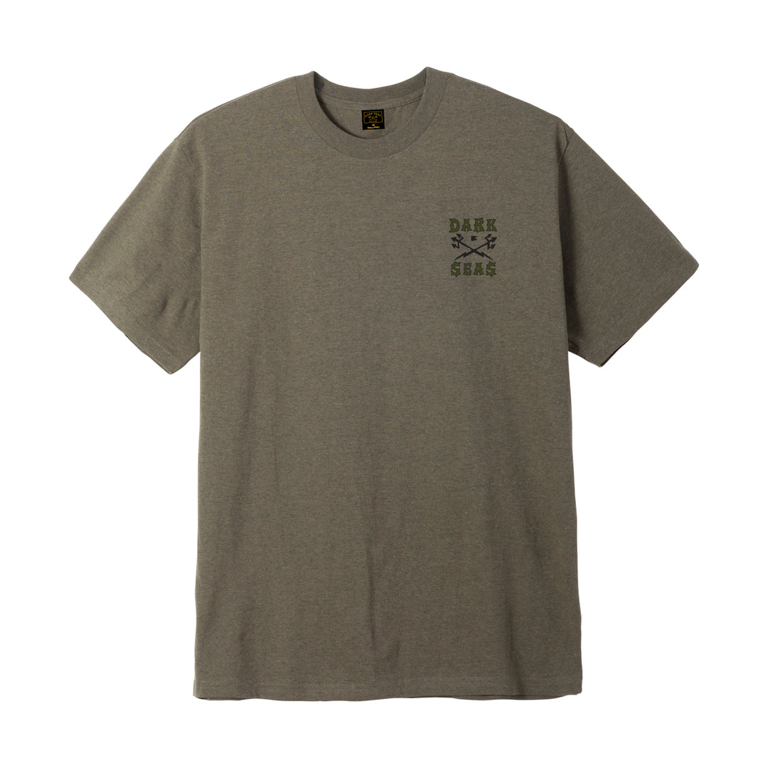 Dark Seas Foremost Tee - Heather Military Green