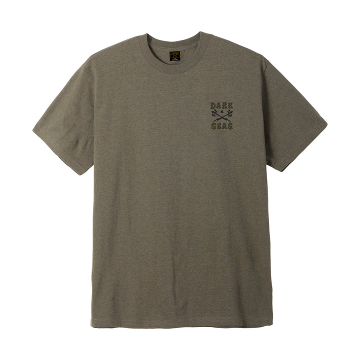 Dark Seas Foremost Tee - Heather Military Green