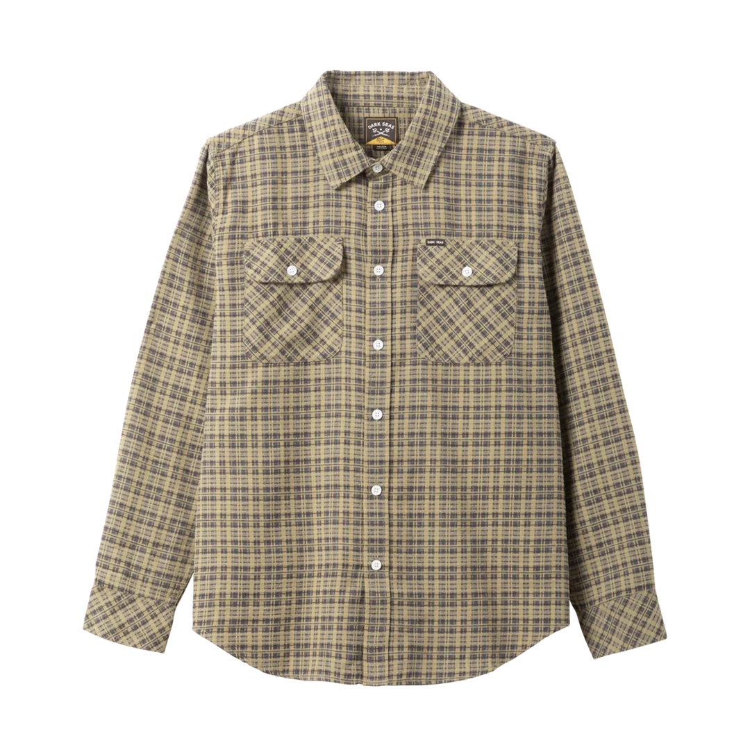 Dark Seas Drake Flannel - Aloe / Black