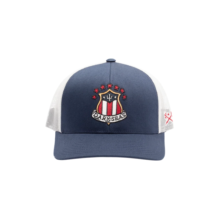 Dark Seas Patriot Hat - Navy / White