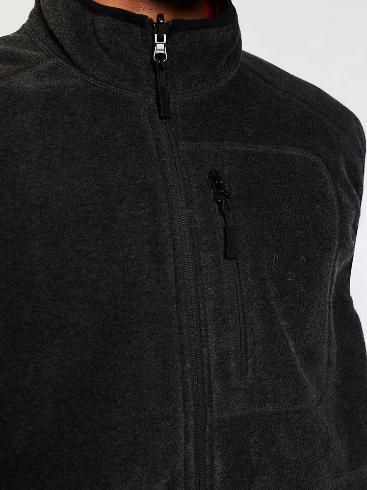 Pop Reversible Vest - Anthracite / Rio Red