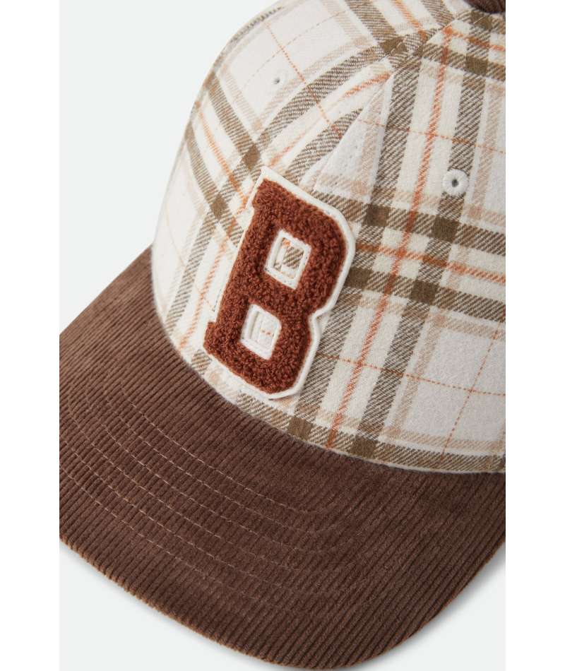 Brixton Big B Snapback - Whitecap Plaid