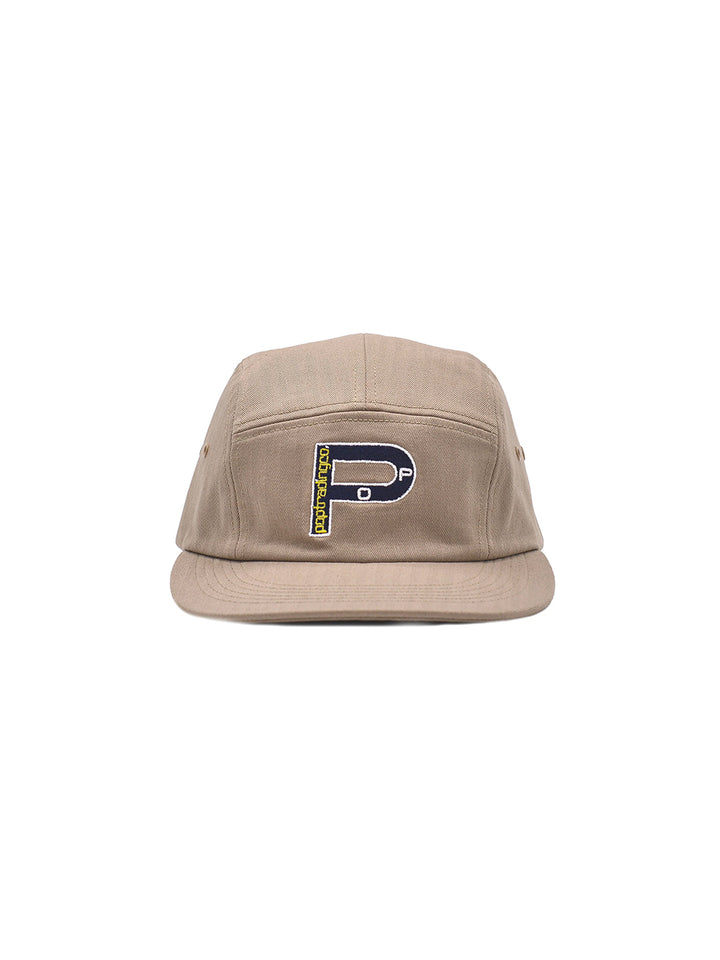 Pop Nautical Herringbone Five Panel Hat - Khaki