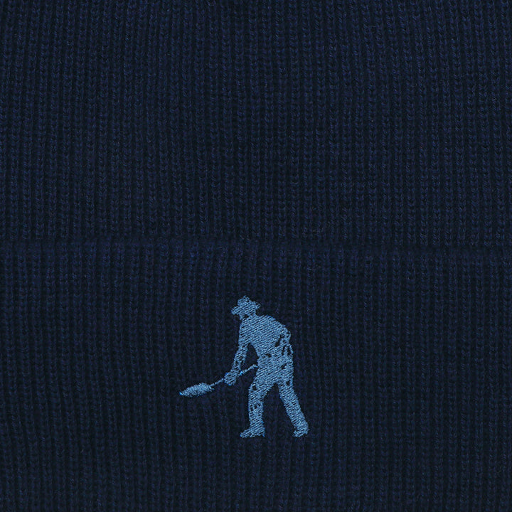 Passport Solid Cotton Beanie - Navy