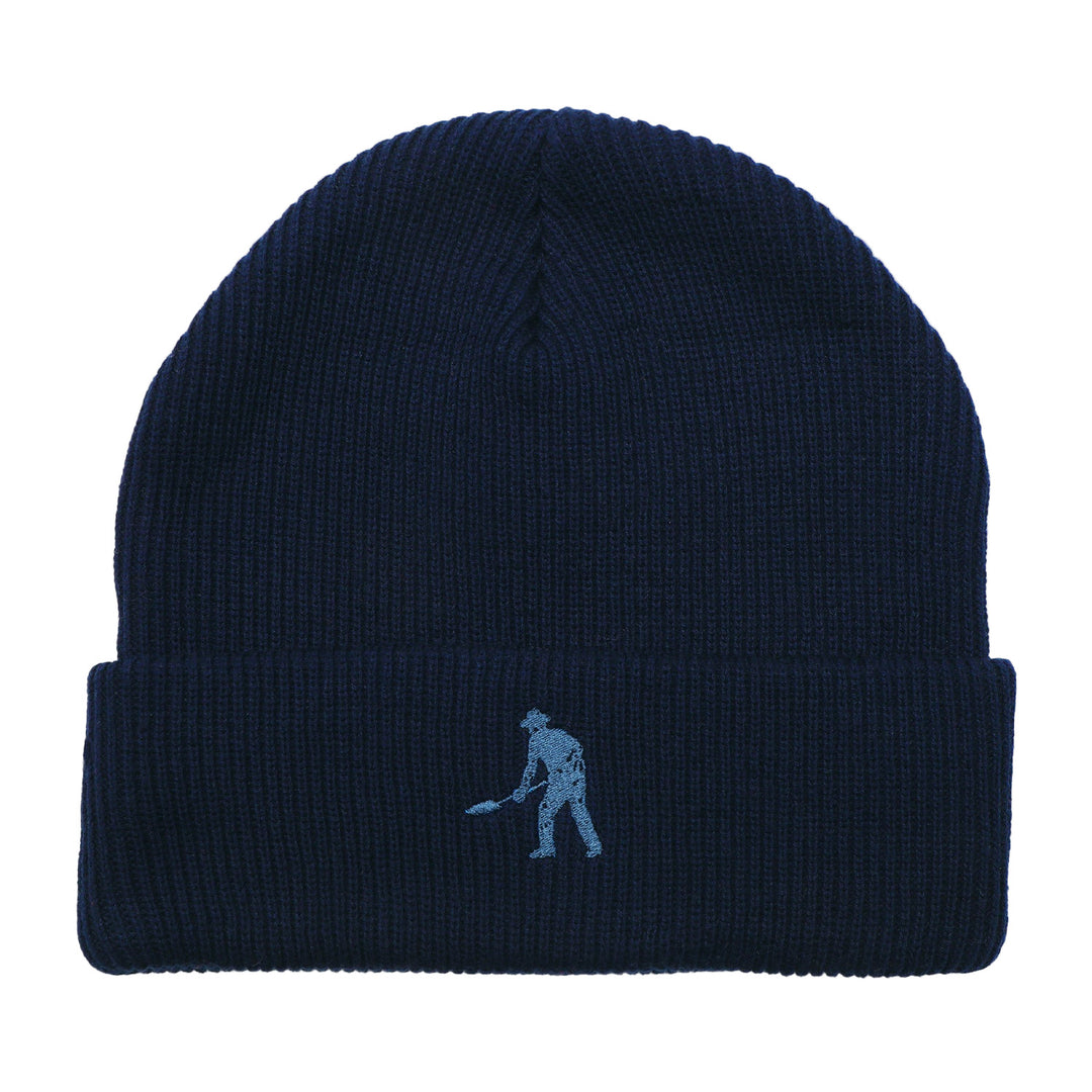 Passport Solid Cotton Beanie - Navy
