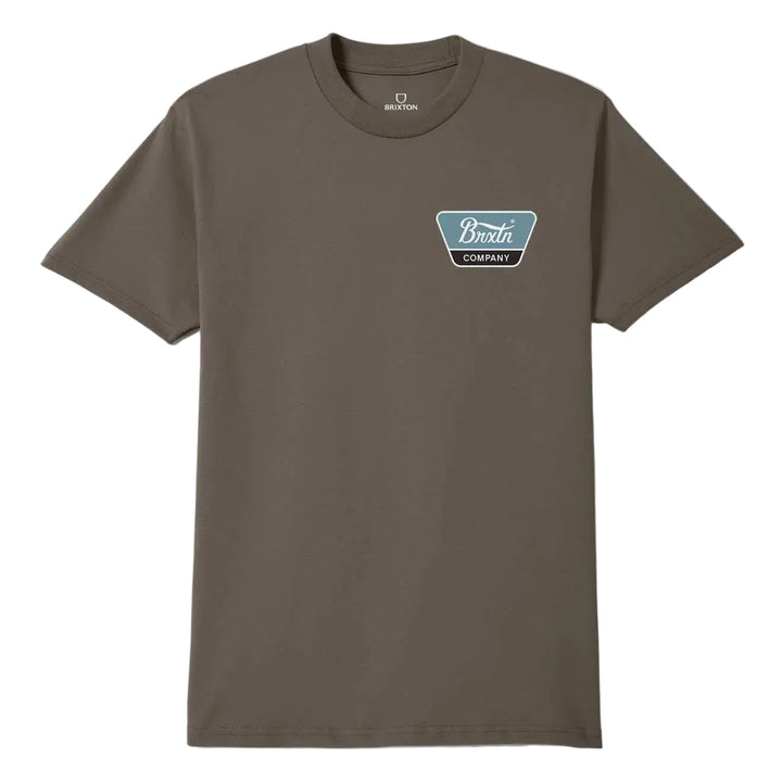Brixton Linwood Tee - Earth / Off White