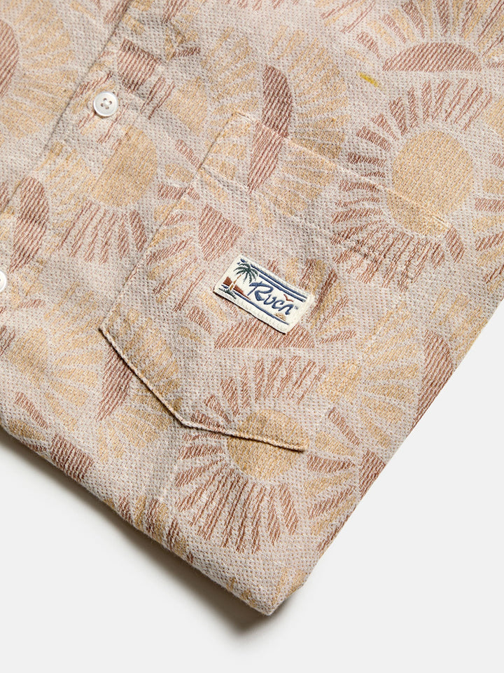 RVCA Exotica II Short Sleeve Shirt - Natural Sun