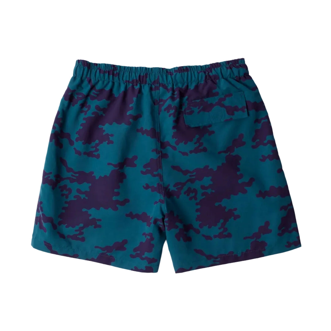 Parra Purple Camo Swim Shorts - Blue