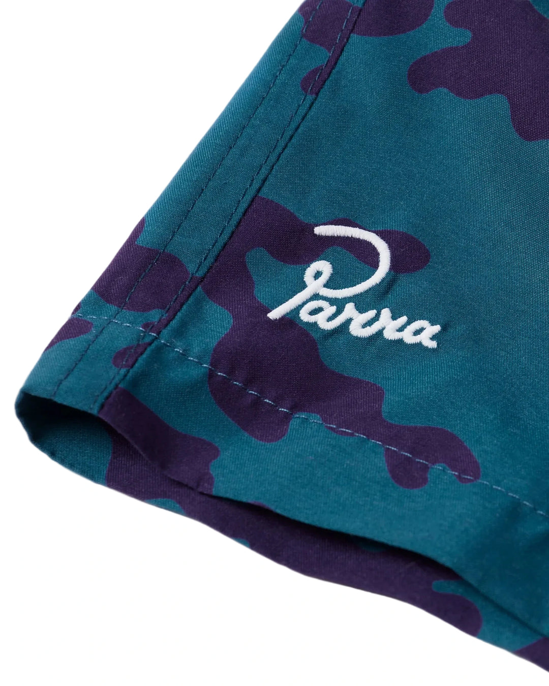 Parra Purple Camo Swim Shorts - Blue