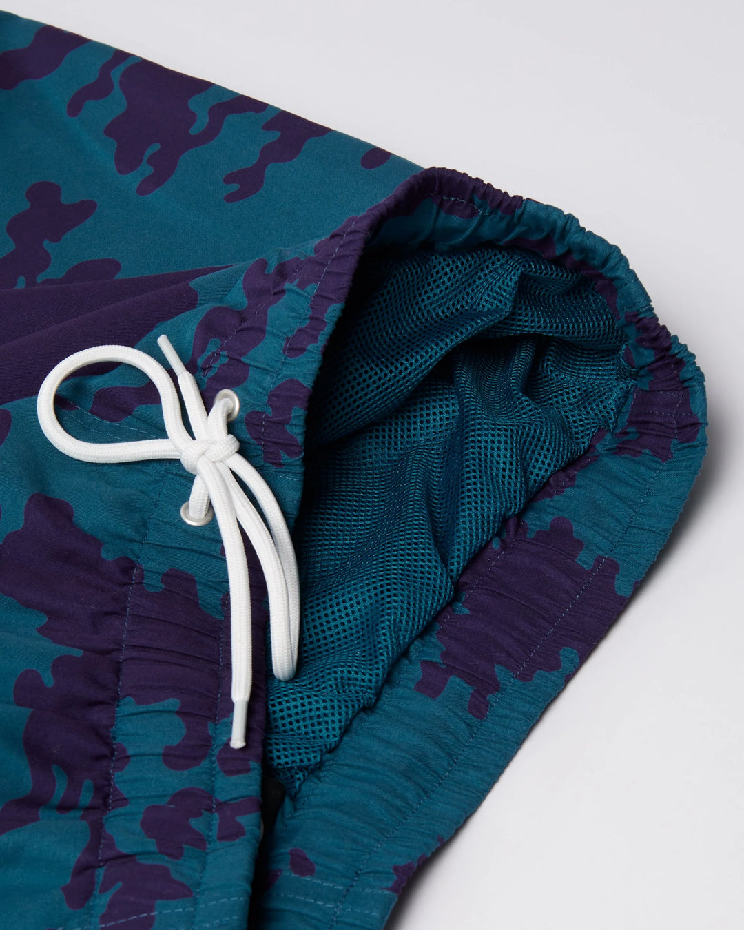 Parra Purple Camo Swim Shorts - Blue