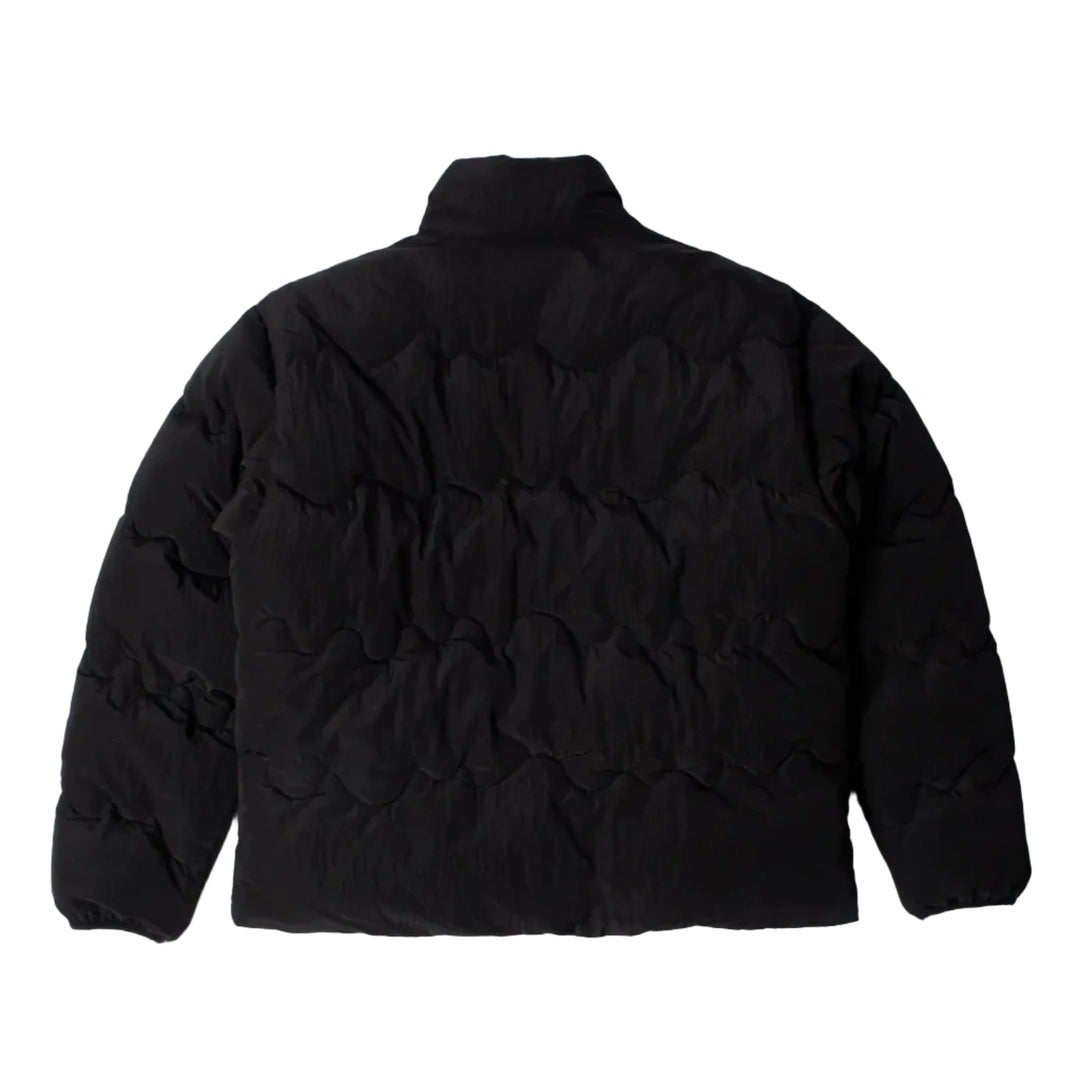 Parra Wavy Puffer Jacket - Black