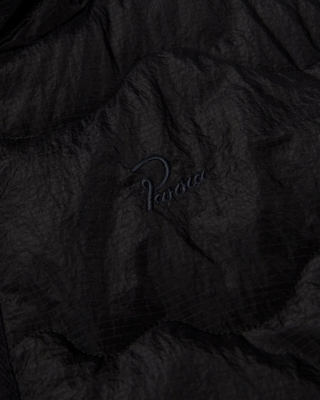 Parra Wavy Puffer Jacket - Black