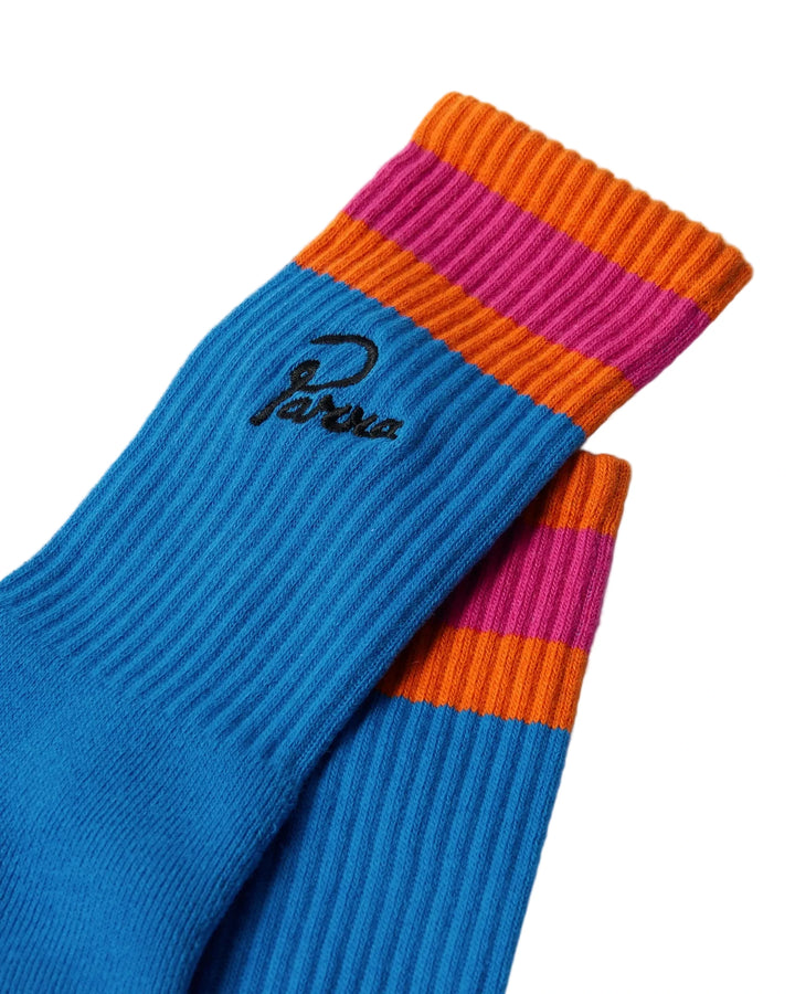 Parra Signature Stripe Crew - Blue