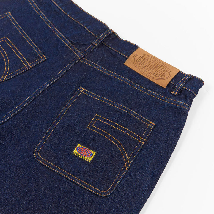 Bronze Denim Pants - Indigo Wash