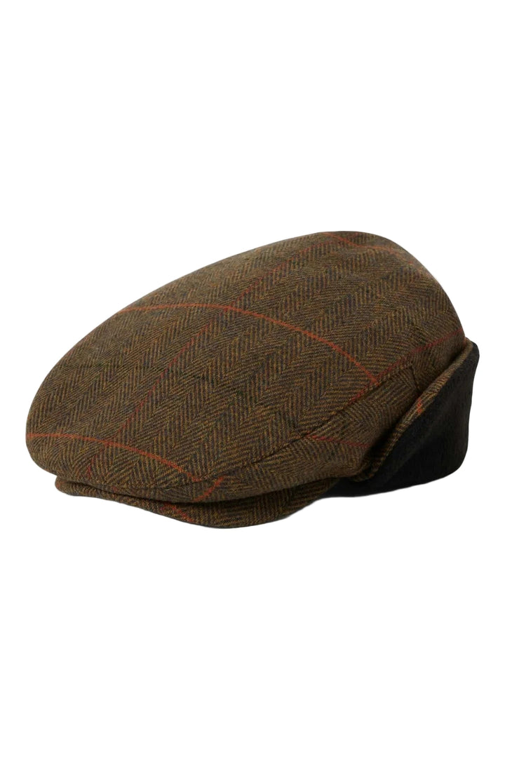 Brixton Hooligan Ear Flap Snap Hat - Bronze / Black / Red