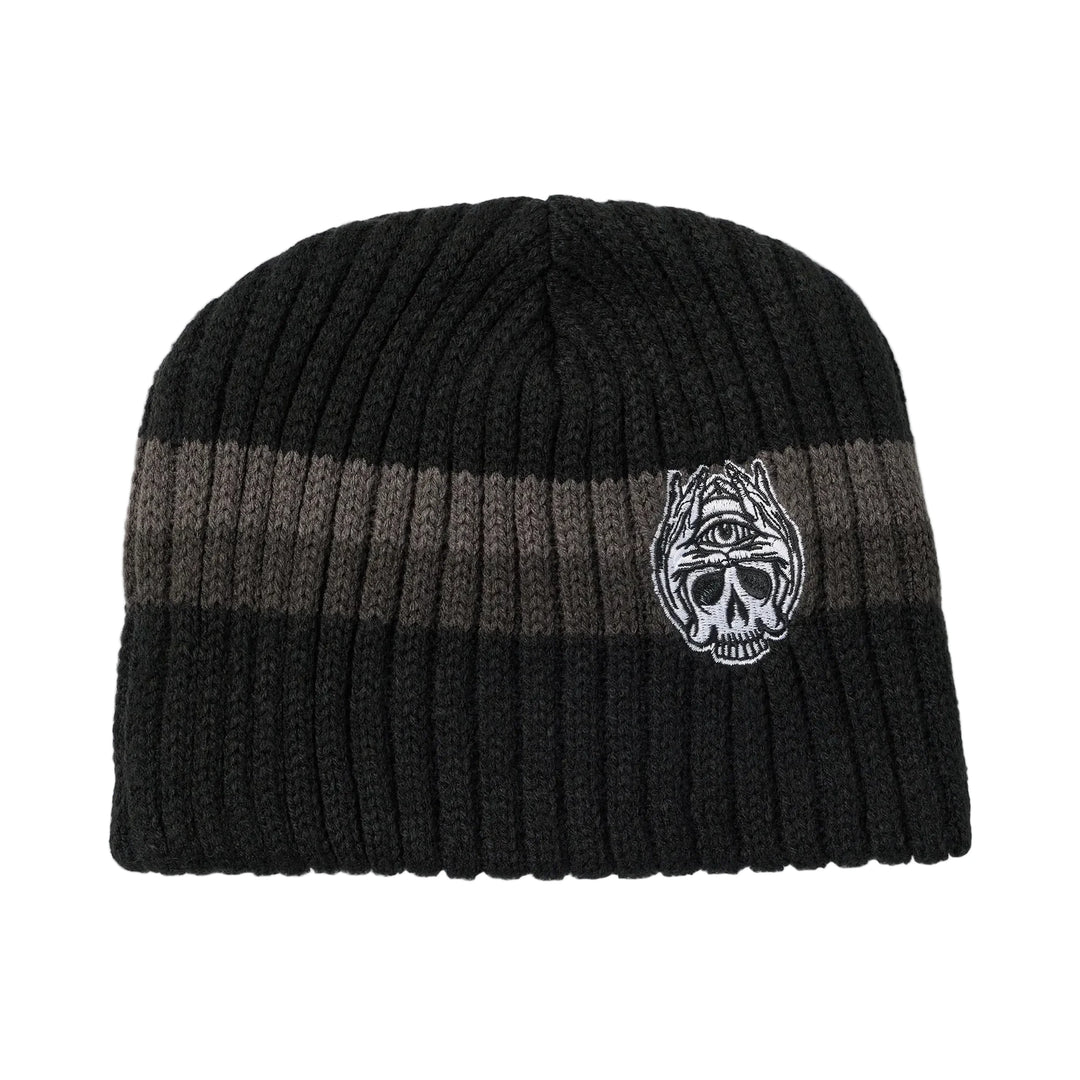 1910 Broken Straight Beanie - Black