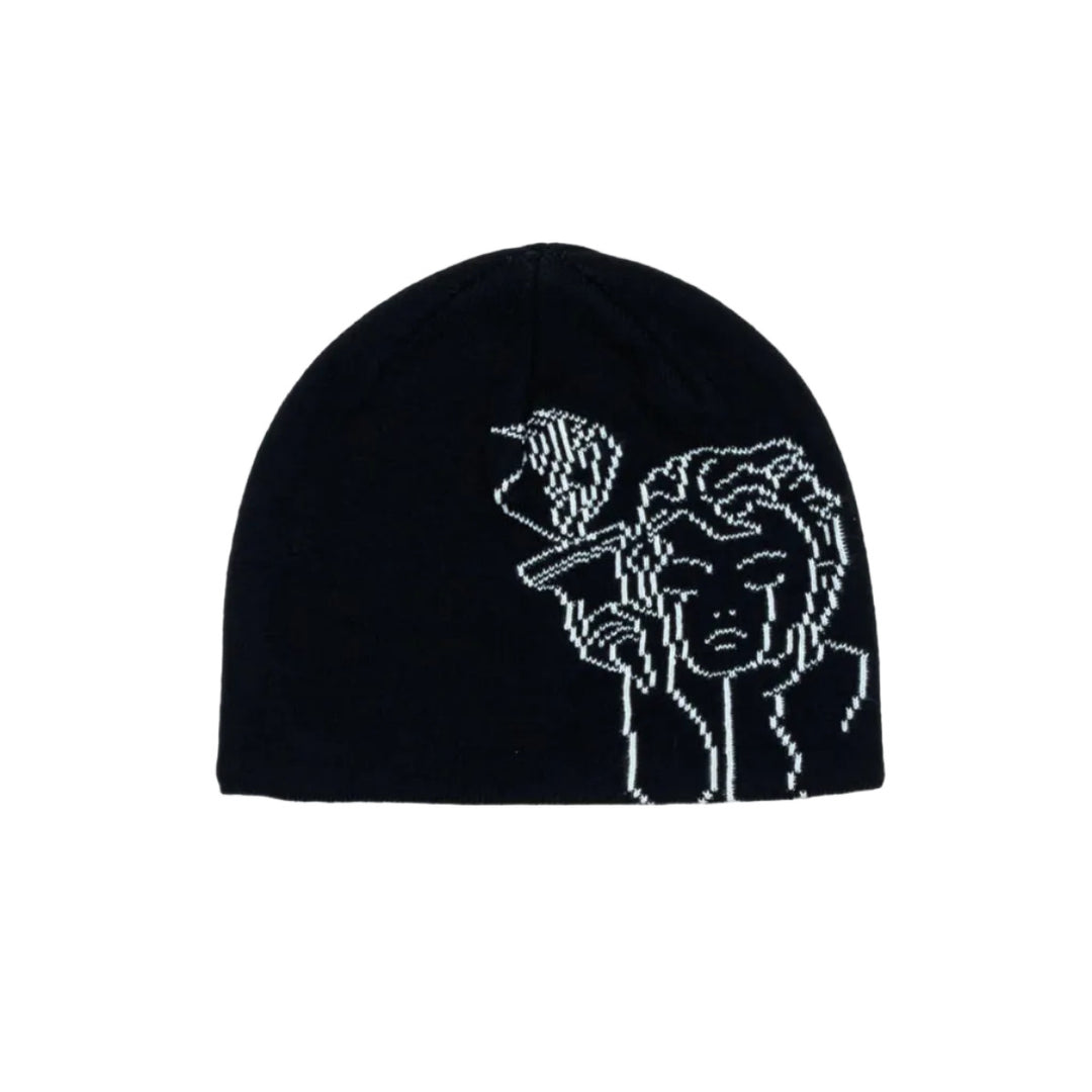 Beyond Medals Jacquard Angel Beanie - Black