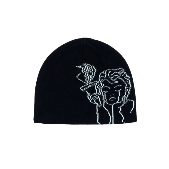 Beyond Medals Jacquard Angel Beanie - Black