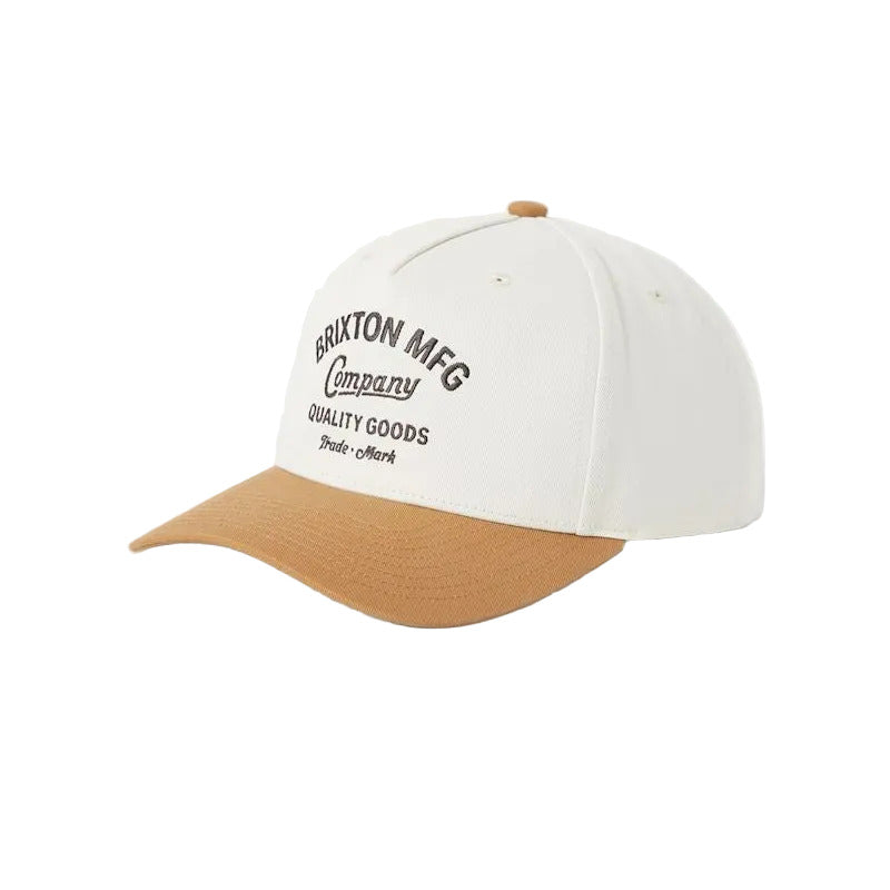 Brixton Stratton Snapback - Off White / Caramel