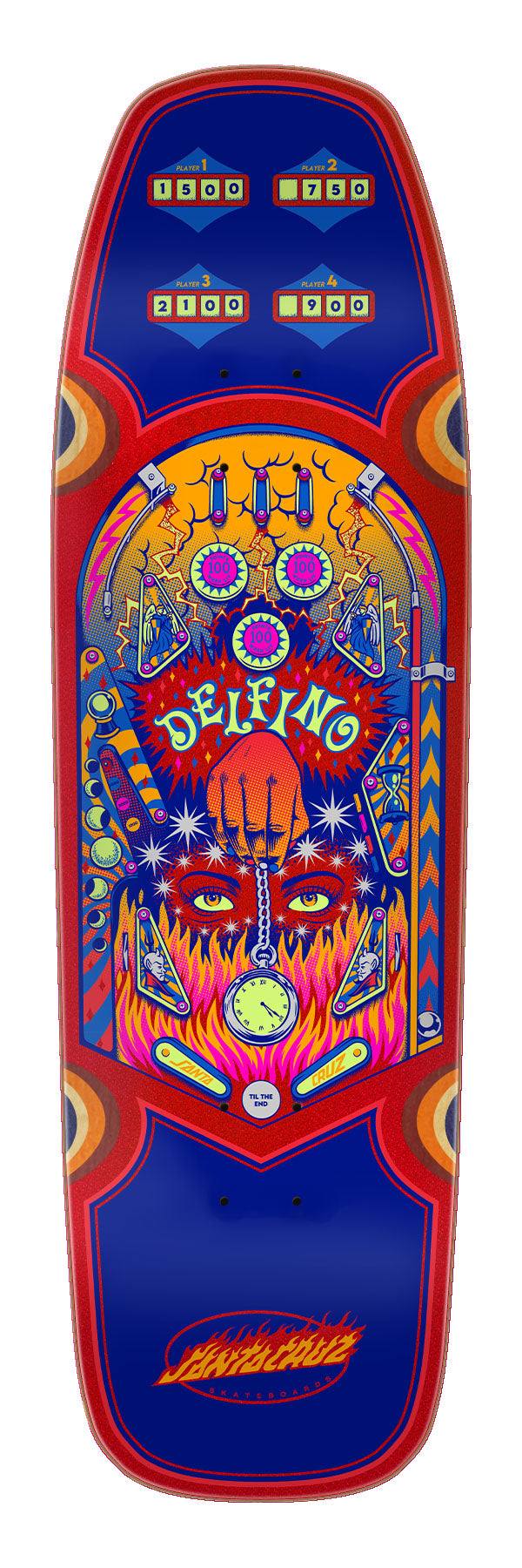Santa Cruz Delfino Pinball Vision Pro Shaped - 9.14