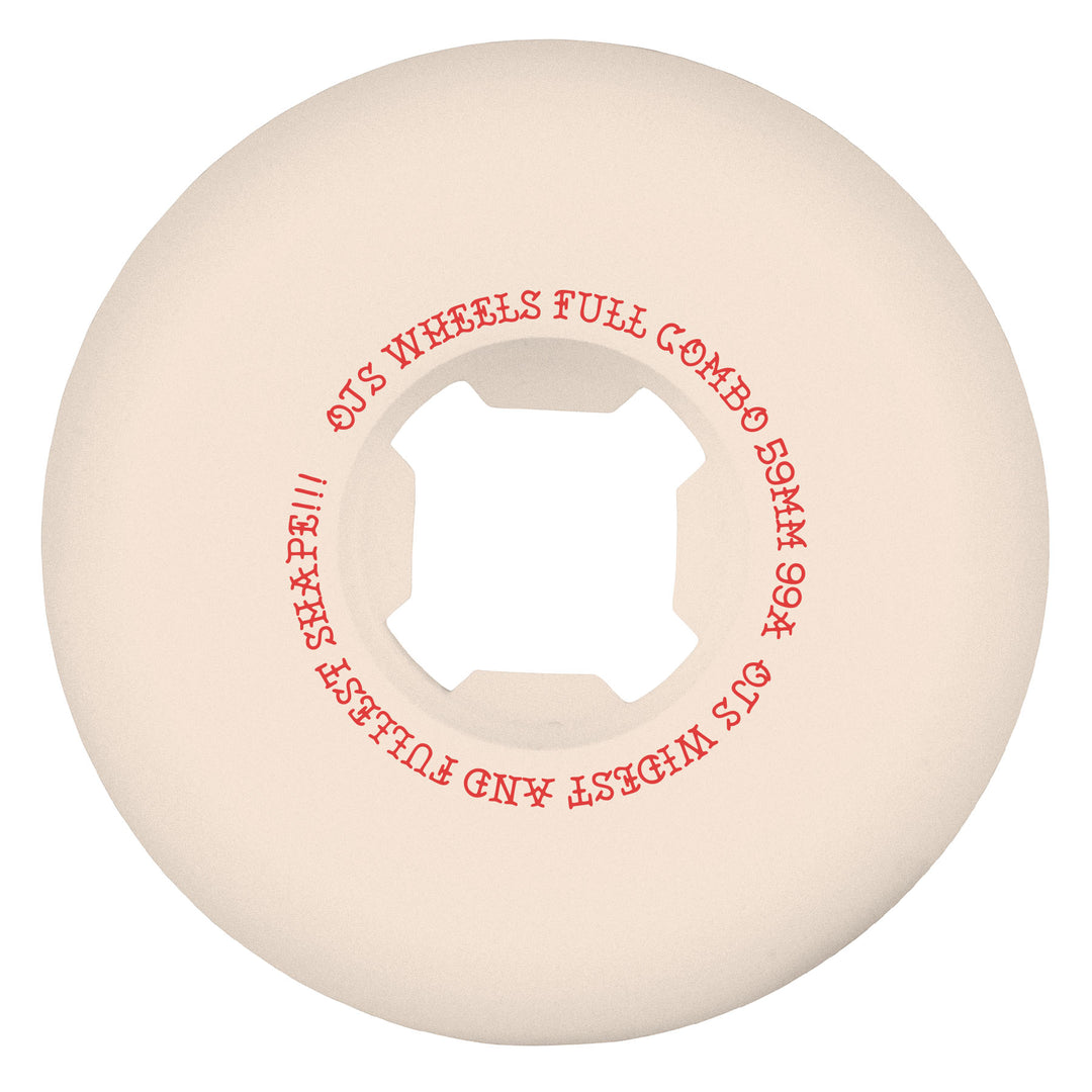 OJ Team Elite White 99a - 59mm