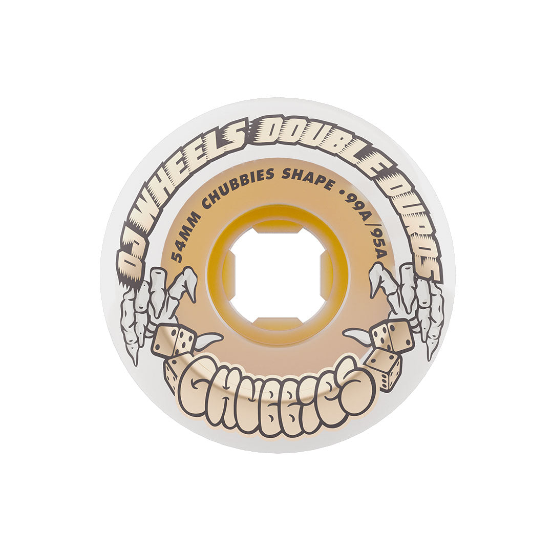 OJ Double Duro White Gum Chubbies - 54mm