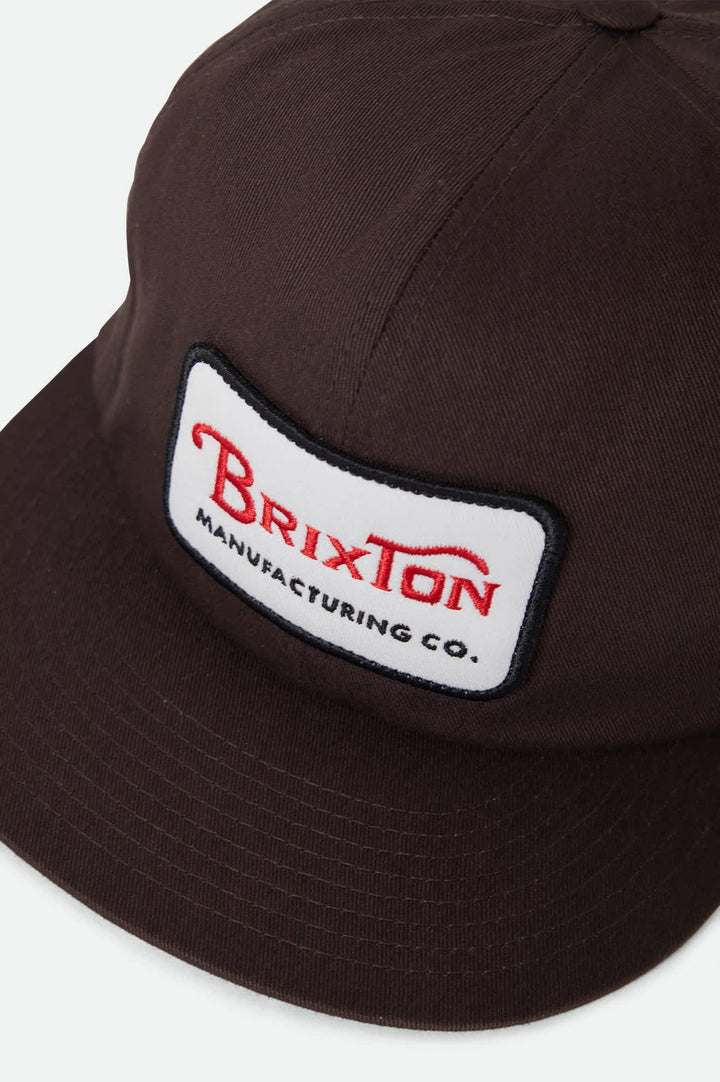 Brixton Grade HP Snapback - Pinecone Brown