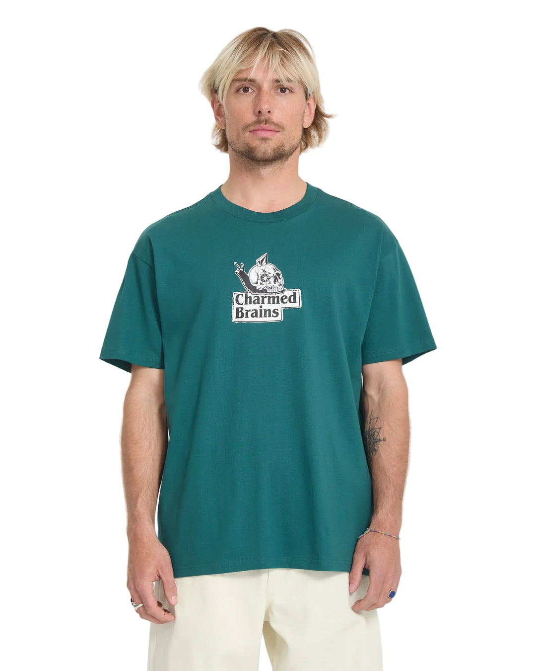 Volcom Charmed Brains Tee - Rifle Green