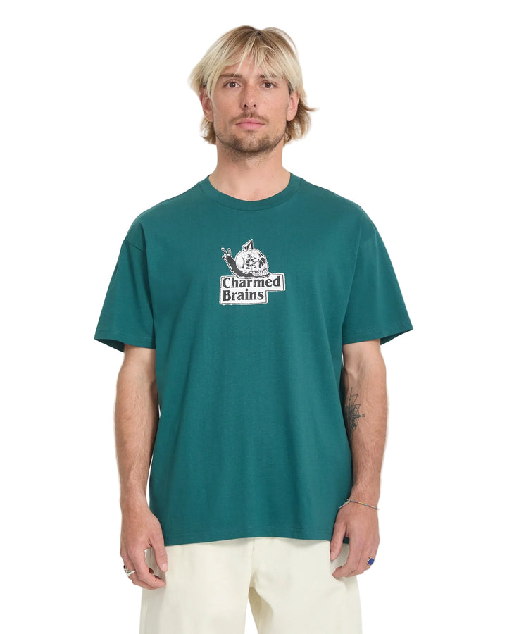 Volcom Charmed Brains Tee - Rifle Green
