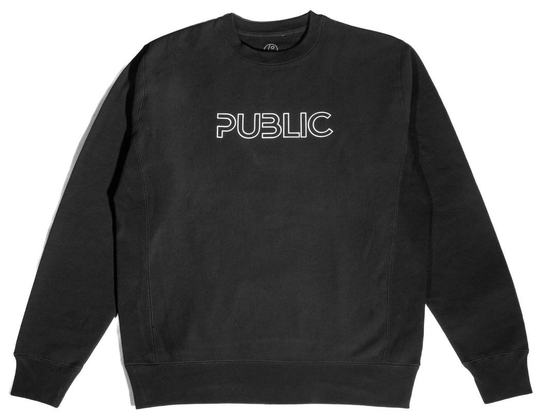 Public Logo Crewneck - Black