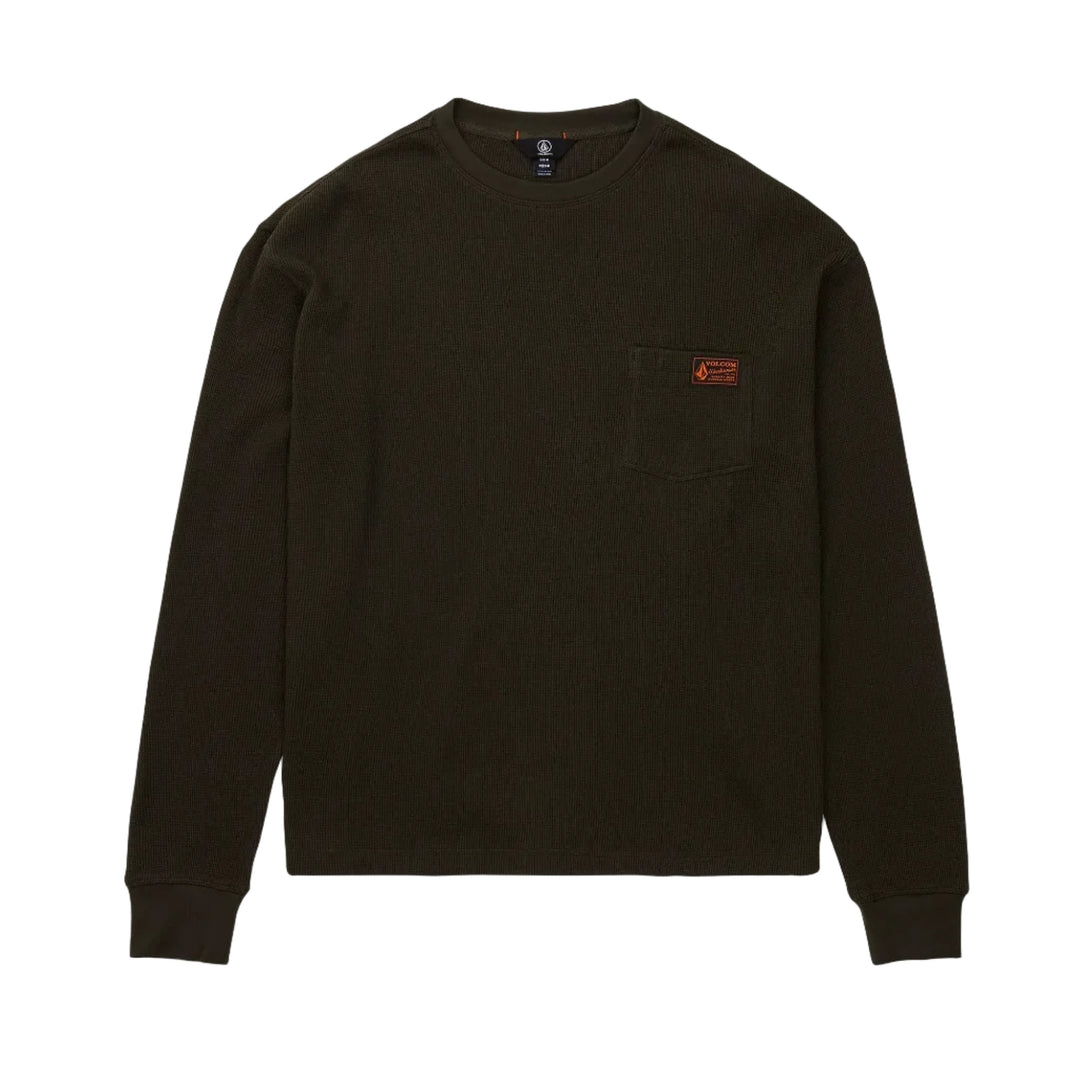 Volcom Overtime Workwear Thermal LS - Rinsed Black