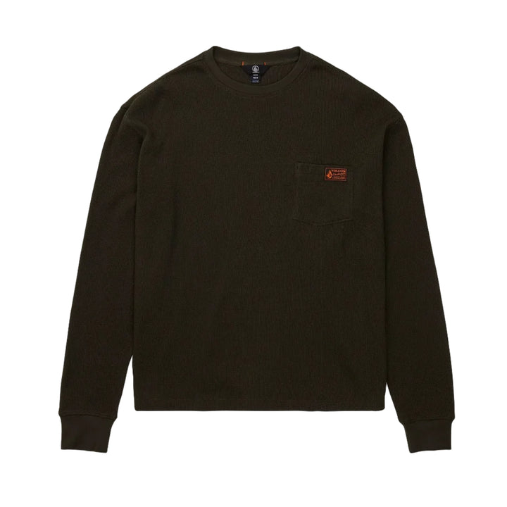 Volcom Overtime Workwear Thermal LS - Rinsed Black