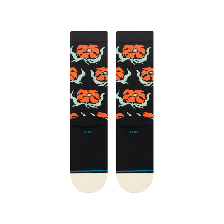 Stance Broadcast Floral Crew - Black