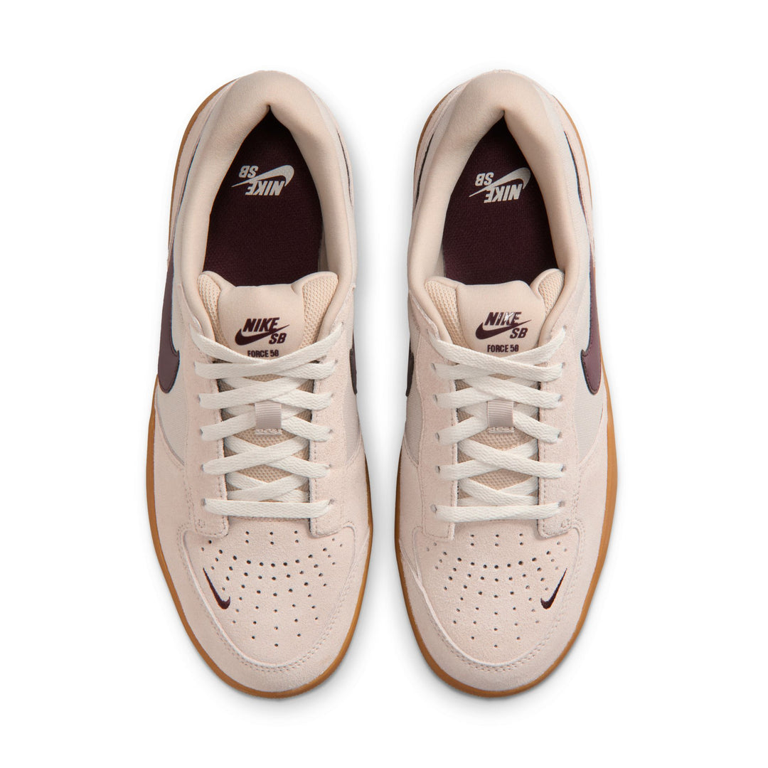Nike SB Force 58 - Cream / Burgundy Crush