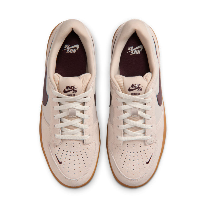 Nike SB Force 58 - Cream / Burgundy Crush