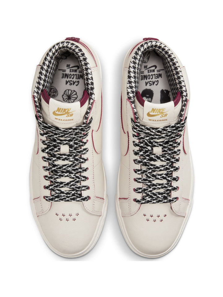 Nike SB Zoom Blazer Mid QS x Welcome Madrid - Sail / Dark Beetroot