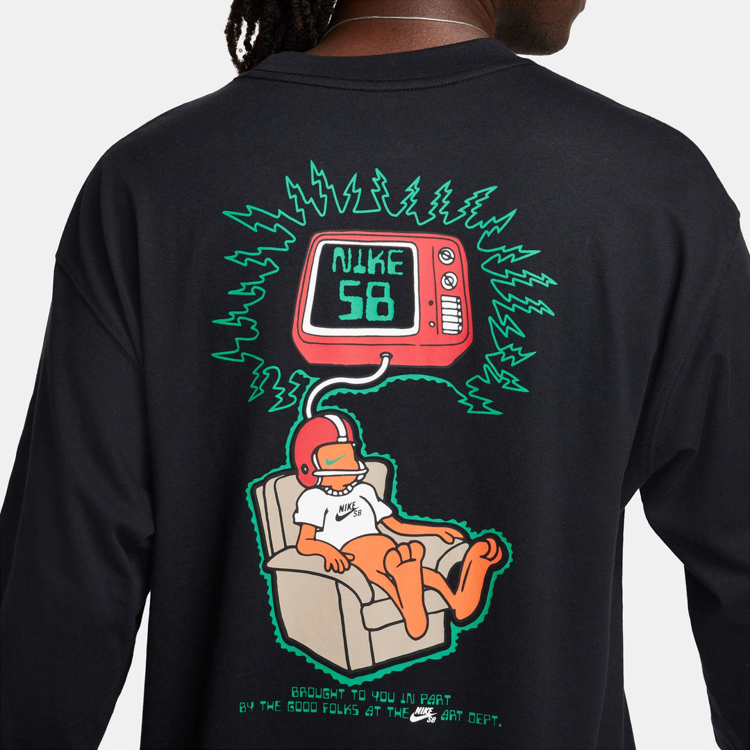 Nike SB M90 Brainwash L/S Tee - Black