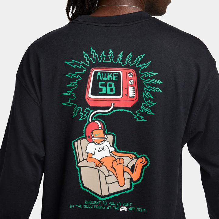 Nike SB M90 Brainwash L/S Tee - Black