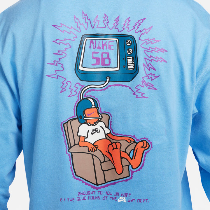 Nike SB M90 Brainwash L/S Tee - University Blue