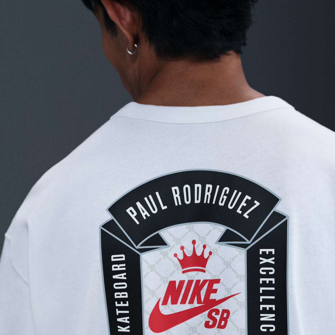 Nike SB Paul Rodriguez Max90 Skate T-Shirt - White