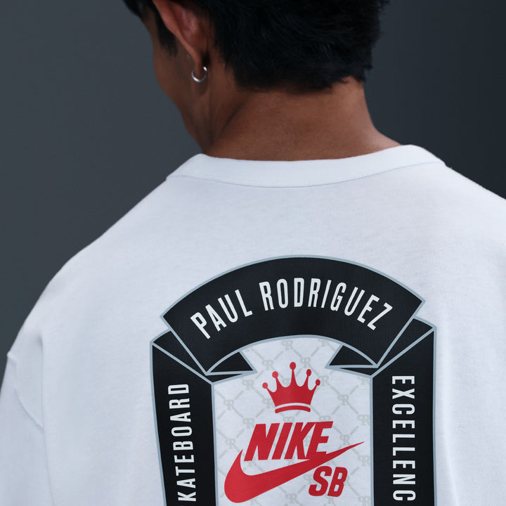 Nike SB Paul Rodriguez Max90 Skate T-Shirt - White