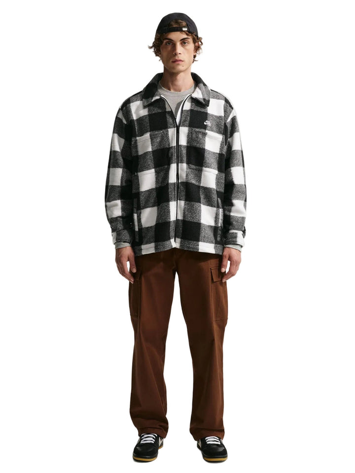 Nike SB Essential Skate Shirt Jacket - White / Black