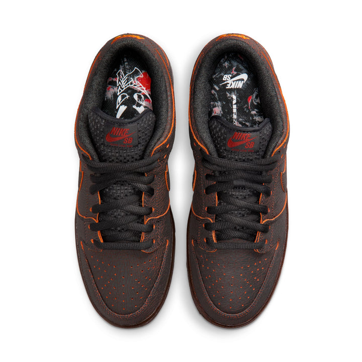 Nike SB Dunk Low Pro Prm "Krampus" - Dk Smoke Grey / Campfire Orange-Black