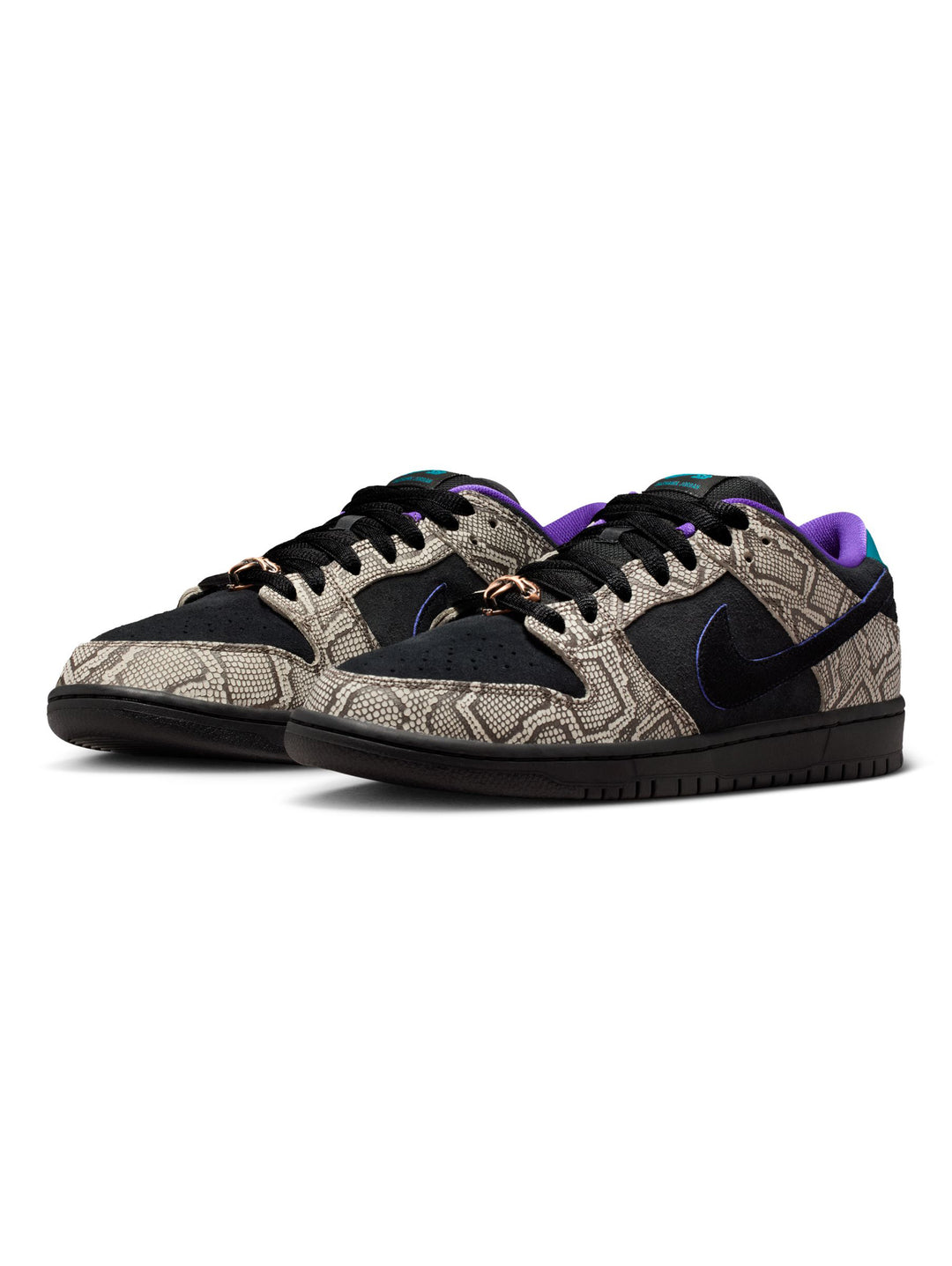 Nike SB x Dashawn Jordan Dunk Low Pro - String Black / Bright Spruce / Fierce Purple
