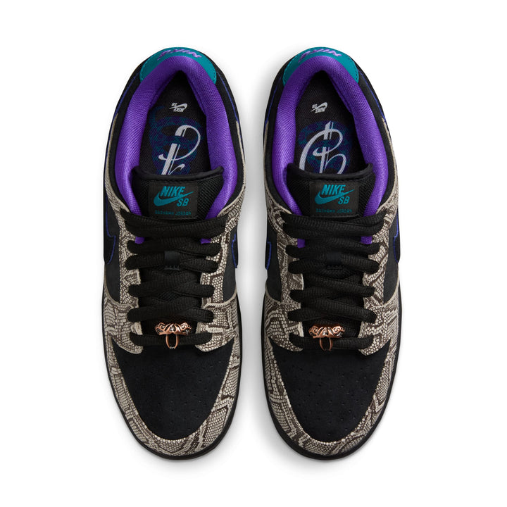 Nike SB x Dashawn Jordan Dunk Low Pro - String Black / Bright Spruce / Fierce Purple