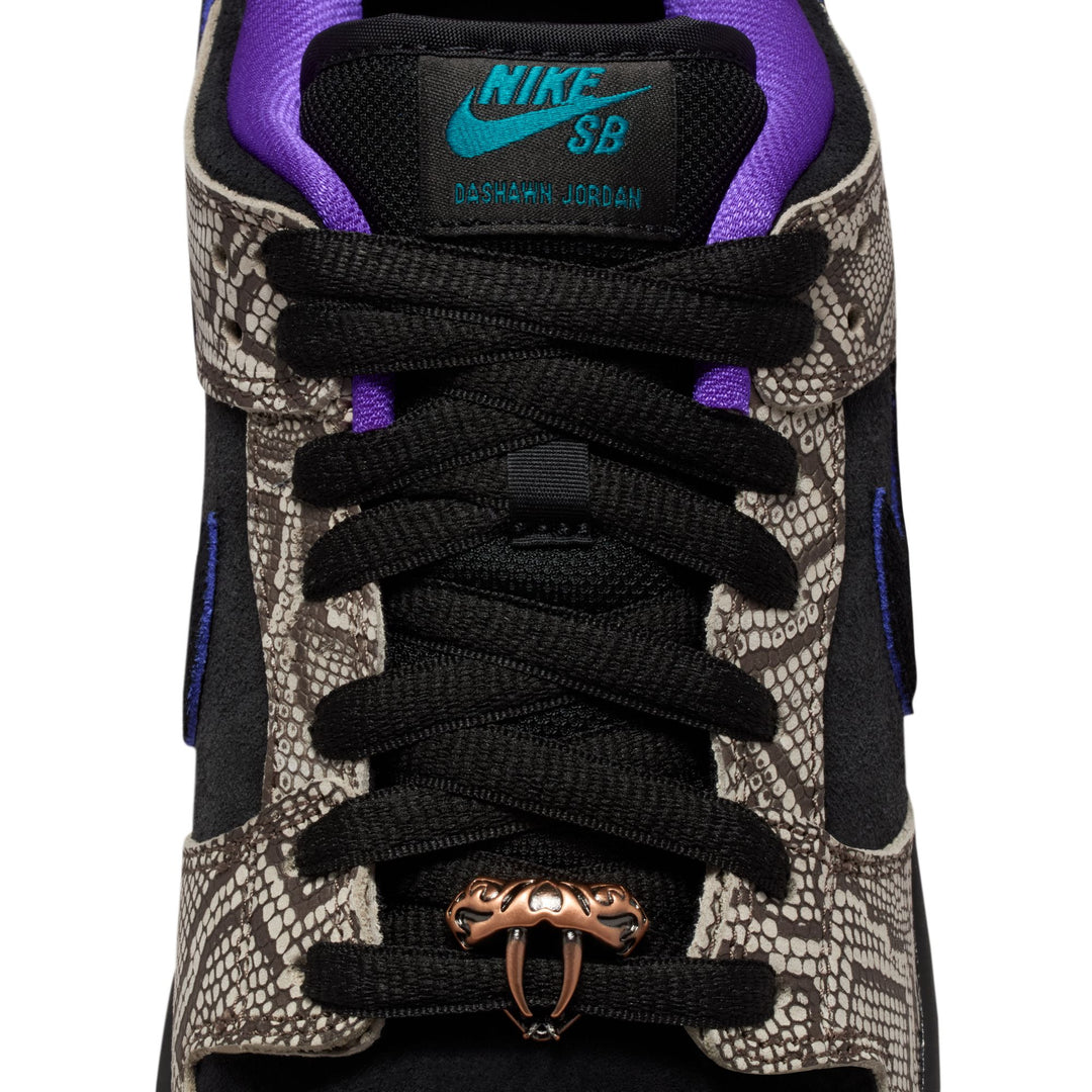 Nike SB x Dashawn Jordan Dunk Low Pro - String Black / Bright Spruce / Fierce Purple