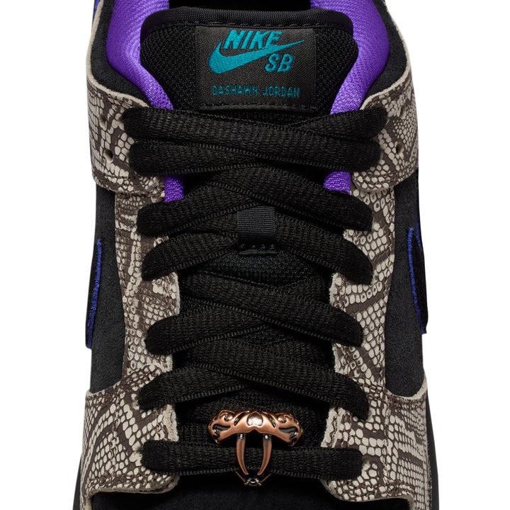 Nike SB x Dashawn Jordan Dunk Low Pro - String Black / Bright Spruce / Fierce Purple